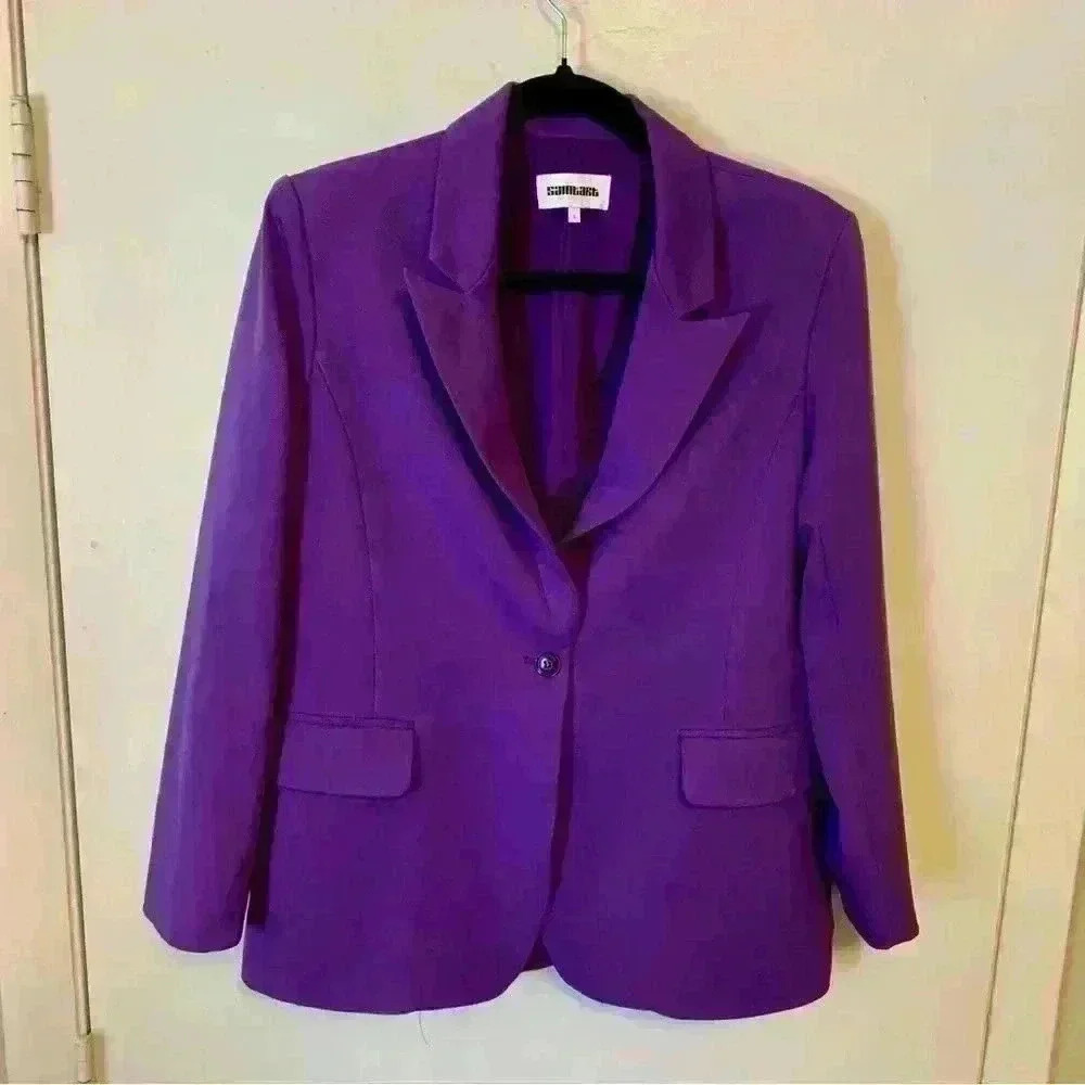 SAINTART Gia Blazer Royal Purple Size Small